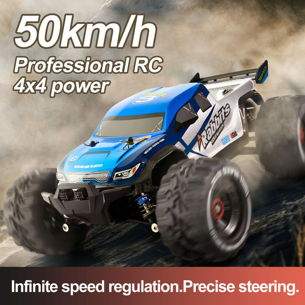 2.4GHz 4WD Off-Road RC Car – High-Speed Remote Control Monster Truck (Blue)